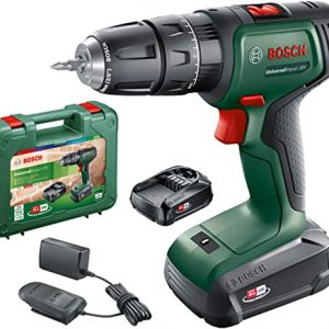 Bosch 06039D4171 Cordless Hammer Drill UniversalImpact 18 V (2 batteries, 18 Volt System, in carrying case)