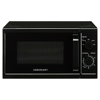 Cookology CMAFS20LBK 20L Black Microwave, 800W Freestanding
