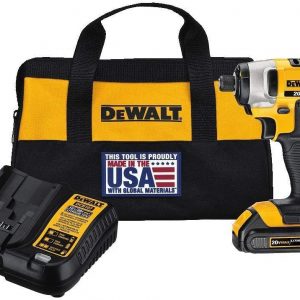 DEWALT 20V MAX* Impact Driver Kit, 1/4-Inch (DCF885C1)