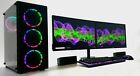 Dual Monitor Gaming RGB PC Set Bundle i5 8GB 1 TB HDD 2GB GT 1030 Win 10 Wifi