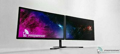 DUAL SCREEN MONITOR PC HOME OFFICE SET 2x 22" 1680x1050 + NEW STAND SALE VGA