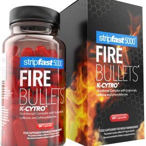 Fire Bullets with K-CYTRO for Women & Men, Weight Management Supplement, Keto Diet Friendly, 30 Days Supply