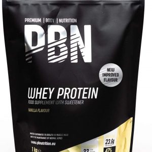 PBN – Premium Body Nutrition Whey Protein 1kg Vanilla, New Improved Flavour