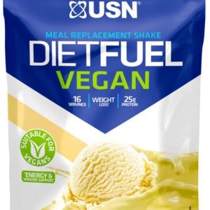 USN Vegan Diet Fuel High Protein Plant Based Meal Replacement Shake Vanilla, 900g