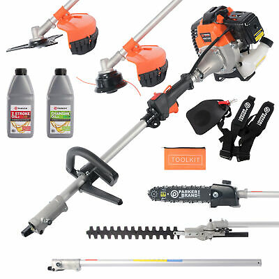 52cc Multi Function 5 in 1 Garden Tool - Brush Cutter, Grass Trimmer, Chainsaw,