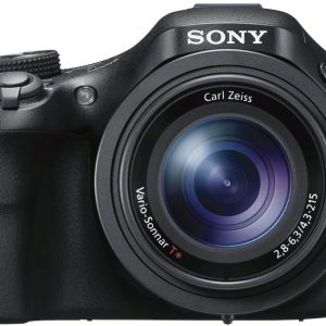 Sony DSCHX400VB.CEH Digital Compact Bridge Camera with Lens (Electronic View Finder, 20.4 MP, 50x Optical High Zoom, Wi-Fi, NFC) – Black