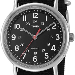 Timex Weekender 38 mm Unisex 24 hour Olive Green Fabric Strap Quartz Watch