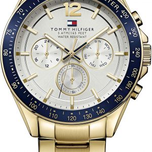 Tommy Hilfiger Mens Quartz Watch, multi dial Display and Stainless Steel Strap 1791121