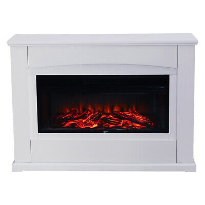 Large Fireplace Heater Electric Standing Inserted Fire Place MDF Surround Suite