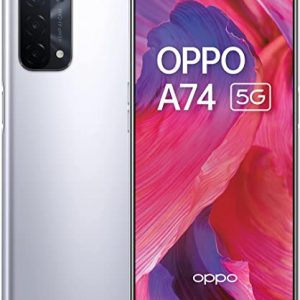 OPPO A74 5G – 6GB RAM and 128GB +Extendable Storage SIM Free Smartphone (6.5′ Screen, 5000 mAh Battery, 48MP Quad Camera, 90Hz Refresh Rate) -…