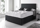ORTHOPAEDIC DIVAN BED SET WITH MATTRESS AND HEADBOARD 3FT 4FT6 Double 5FT King