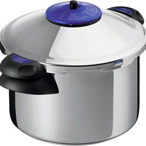 Kuhn Rikon 3196 Duromatic Supreme Stainless Steel Pressure Cooker with Side Grips, 6 Litre / 22 cm, Silver