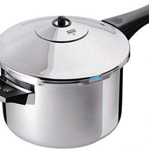 Kuhn Rikon Duromatic Inox Stainless Steel Pressure Cooker with Long Handle, 7 Litre / 22 cm