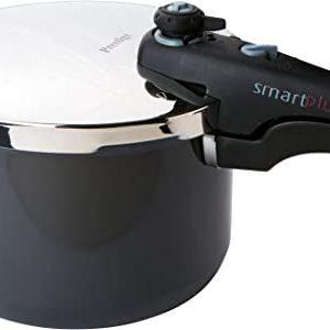 Prestige – Smart Plus – 6L Pressure Cooker – Non Stick – Accessories Included – Hard Anodised – Black