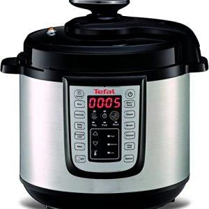 Tefal All-in-One Electric Pressure/Multi Cooker, (6 Portions), Black/Stainless Steel, CY505E40