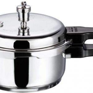Vinod Stainless steel Sandwich Bottom Pressure Cooker Regular (Outside Fitting Lid) – Capacity: 3LTR