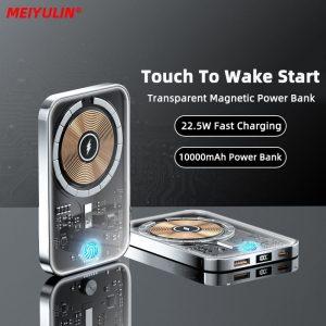 Magnetic Wireless Power Bank Transparent 10000mAh