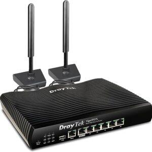 DrayTek Vigor V2927LAC Gigabit Ethernet Failover Router, 3G/4GLTE Embedded Sim Slots, AC Wireless, Dual-WAN Load Balancing, 50 VPN Connections, 5…