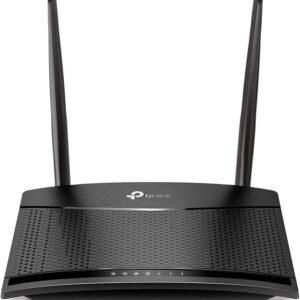 TP-Link 4G LTE Router 150Mbps Wifi N 300Mbps TL-MR100, 4G Modem, 4G Box, 2 x SMA for External Antenna, 2 Ethernet Ports, Removable Antennas,…
