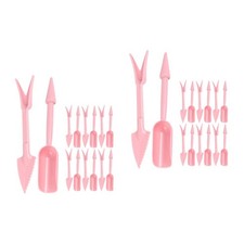 Reusable Gardening Hand Tool Set Pink PP Succulent and Bonsai Planting