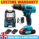 2 Battery 21V Cordless Drill Combi Driver High Power Electric Screwdriver Set UK