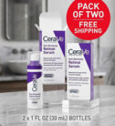 2PCS CeraVe Skin Renewing Retinol Serum Hyaluronic Acid Fragrance-Free 30 ml