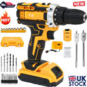 48V Cordless Drill Combi Driver High Power Electric Screwdriver Set 2 Battery