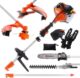52cc Multi Function 5 in 1 Garden Tool – Brush Cutter, String Trimmer, Chainsaw, Hedge Trimmer & More