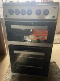 Beko 50cm Double Cavity Gas Cooker - Silver KDG583S