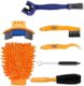 Bike Cleaning Tool Set 7 Pieces Bicycle Clean Brush Kit for Bike Chain/Tire/Sprocket Cycling Corner Stain Dirt Clean – Fit for Mountain Bike Road…