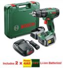 Bosch 18v Lithium-Ion Cordless Combi Drill 2 x Batteries + Charger PSB 1800 LI-2