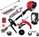 BU-KO 52cc Long Reach Petrol Multi Functional Garden Tool Including: Strimmer, Hedge Trimmer, Pruner Chainsaw, Brush Cutter with 2.4mm