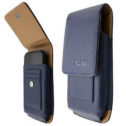 caseroxx Outdoor Case for Doogee S95 Pro in blue made of genuine leather