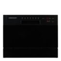 Cookology 6 Place Tabletop Dishwasher Small Kitchen, Worktop, Countertop, Black