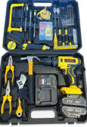 Cordless Combi Drill 21V 86pc Kit 2x Batteries Power Driver + Case