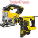 DeWalt DCH253N 18V Li-Ion SDS Plus Hammer Drill + DCS331N 18V Jigsaw Body Only
