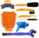 ECHG 8pcs Bike Cleaning Tool Set, Bicycle Clean Brush Kit for Bike Chain/Tire/Sprocket Cycling Corner Stain Dirt Clean, Fit for Mountain Bike Road…