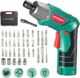 Electric Screwdriver, 6N·m Max Torque HYCHIKA Cordless Screwdriver 2000mAh 3.6V with 36 Accessories, LED Light and Rear Flashlight, Ratchet Wrench,…