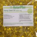 Hemp Seed Oil Softgels 1000mg per softgel x 180 - Cold Pressed by NaturPlus