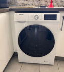 Hisense 12kg Front-Loading Laundry Machine White/Black Door Window