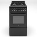 HYE Dual Fuel Cooker 50cm Single Oven, 4 Gas Burners Freestanding - C01FS50G17