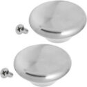 Le Creuset Cooker Oven Pots & Pans Stainless Steel Lid Handle Knobs 2 x Pack