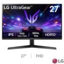 LG UltraGear 27" FHD IPS Gaming Monitor 180Hz 1ms G-SYNC FreeSync 27GS60F-B