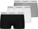 Men's Calvin Klein CK 3 Pack Trunk Boxer Brief, ALL BLACK /GREY / WHT