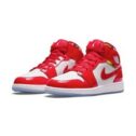 Nike Air Jordan 1 Mid SE Barcelona Sweater Chile Red White size 6 UK worn once