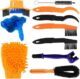 Bike Cleaning Kits – Bicycle Cleaning Brushes Tool Kit for Bike Chain, Tire, Sprocket, Cycling Corner Stain Dirt Clean – 4/5/6/7 & 10 PCS Kits