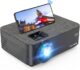 Projector, VILINICE 6000 Lux WiFi Projector | Bluetooth Mini Projector with Synchronize Smartphone Screen | Supports 1080P HD 240″Display