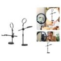 Ring Light with Stand Overhead Mount Holder Ring Light Tripod for Phone Selfie
