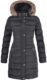 Spindle Womens Long Fur Trimmed Hooded Padded Puffer Parka Ladies Winter Jacket Coat