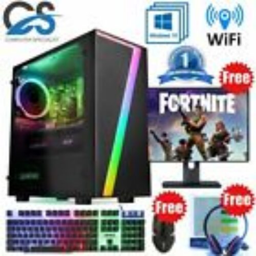 ULTRA FAST i3 i5 i7 Desktop Gaming Computer PC 2TB 16GB RAM GTX 1660 Windows 10